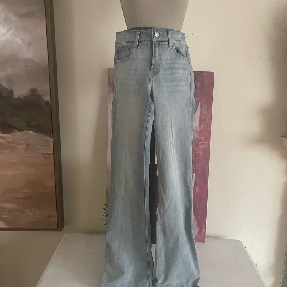 Express Faded Blue Boot Cut Jeans